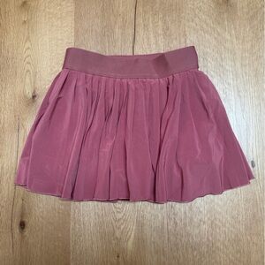Aritzia TnAction Rose/Wine Pleated Tennis Skirt